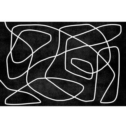 Skorter | Creative Abstract Printed Carpet Multicolored Polypropylene Indoor Carpet Pet-Friendly Non-Slip Carpet for Rooms