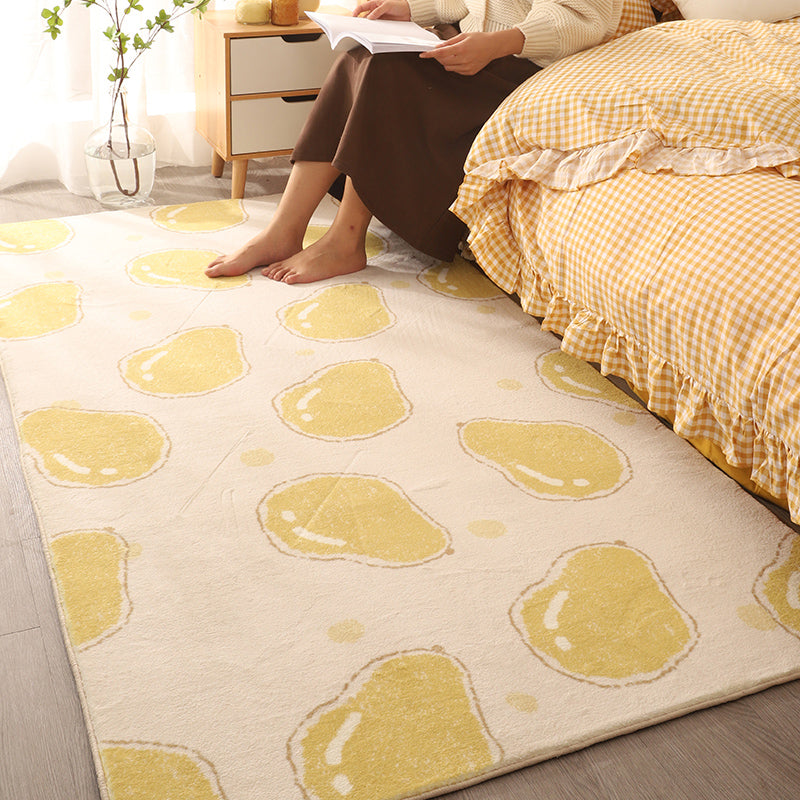 Skorter | Colorful Comfort Carpet Polypropylene Cartoon Pattern Rug Non-Slip Back Easy Care Washable Rug for Kids