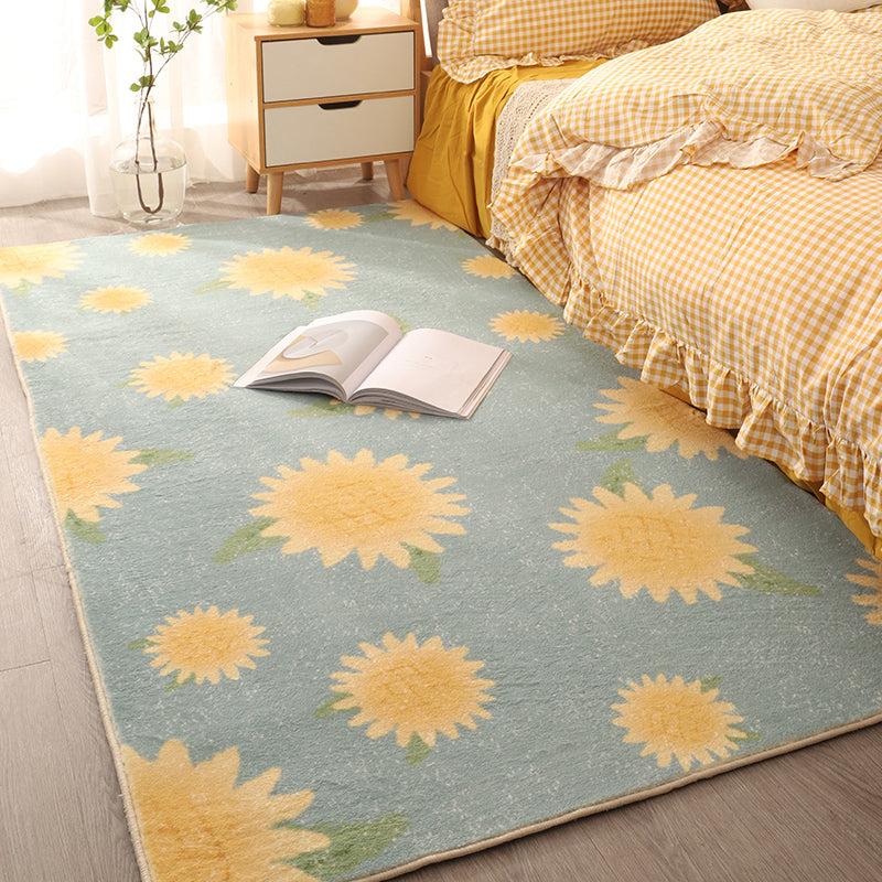 Skorter | Colorful Comfort Carpet Polypropylene Cartoon Pattern Rug Non-Slip Back Easy Care Washable Rug for Kids