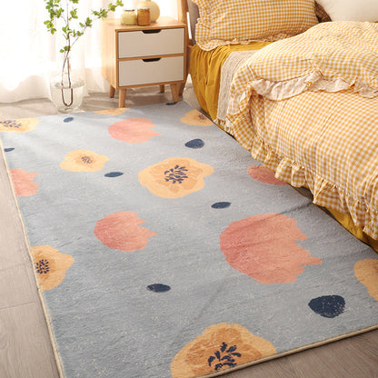 Skorter | Colorful Comfort Carpet Polypropylene Cartoon Pattern Rug Non-Slip Back Easy Care Washable Rug for Kids