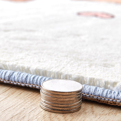 Skorter | Beautiful calming rug Multicolored cartoon animal print indoor rug non-slip machine washable rug for the children's room