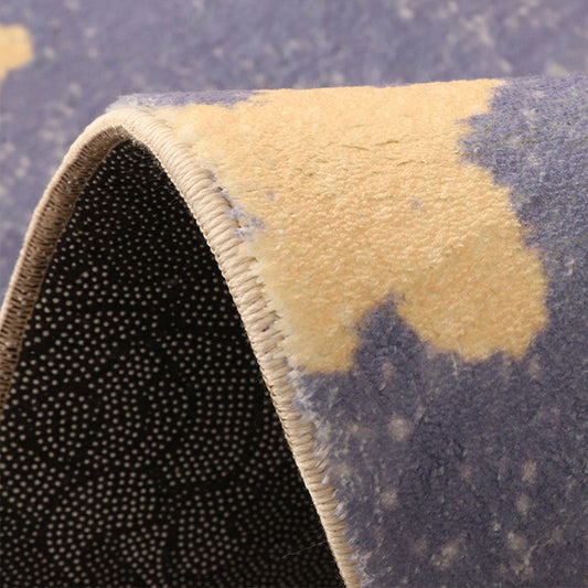 Skorter | Beautiful children's room rug Multicolored cartoon print area rug synthetic non-slip back pet-friendly rug