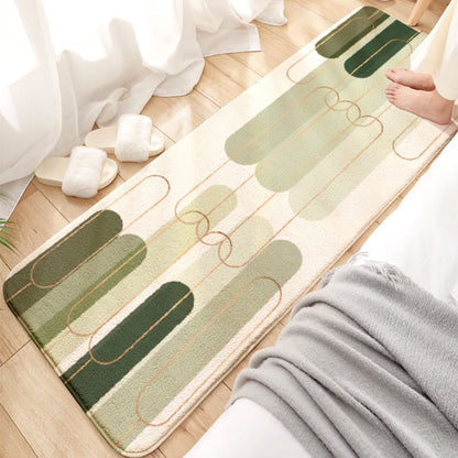 Skorter | Comfort Geometric Pattern Carpet Multicolor Acrylic Carpet Non-Slip Back Washable Carpet for Home