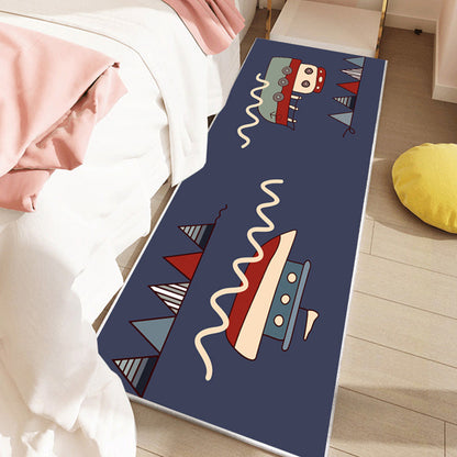 Skorter | Beautiful children's room rug Multicolored fairy tale pattern rug Polyester Non-slip Washable Pet-friendly rug