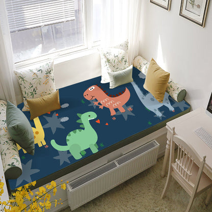 Skorter | Beautiful children's room rug Multicolored fairy tale pattern rug Polyester Non-slip Washable Pet-friendly rug