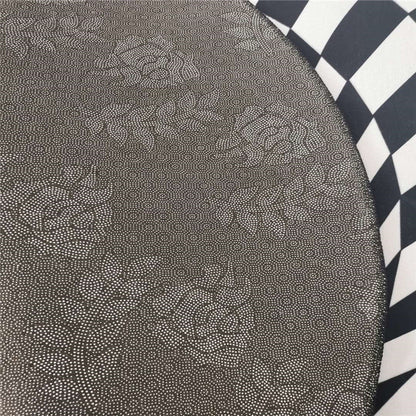 Skorter | Casual 3D Geo Rug Black-White Creative Area Rug Polyester Non-Slip Back Machine Washable Indoor Rug for Bathroom