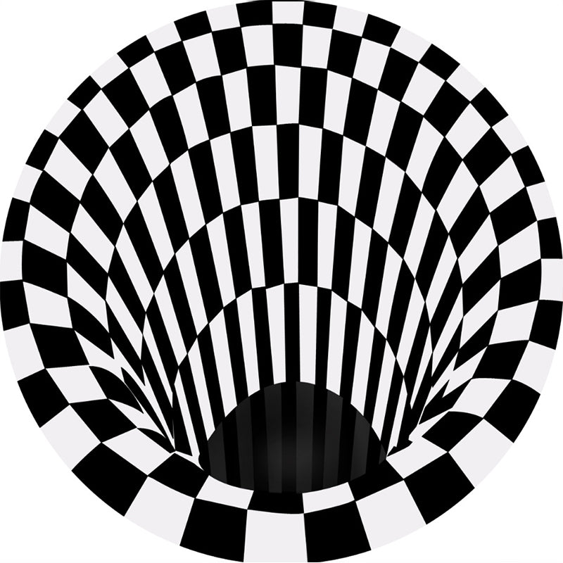 Skorter | Colorful Living Room Rug Funky 3D Geometric Rug for Indoors Synthetic Non-Slip Back Washable Rug