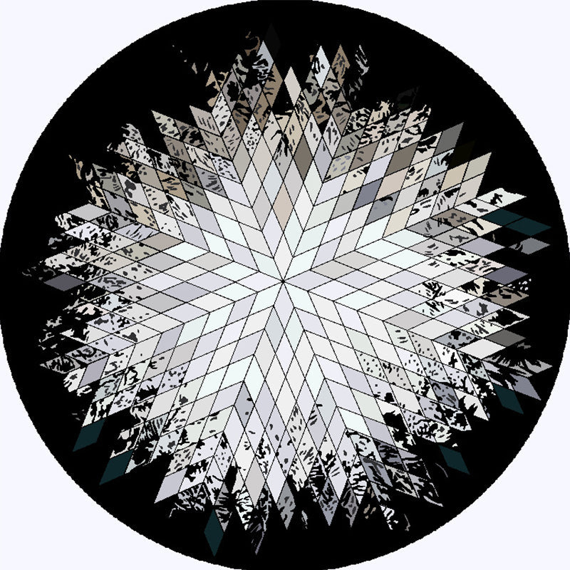 Skorter | Colorful Living Room Rug Funky 3D Geometric Rug for Indoors Synthetic Non-Slip Back Washable Rug