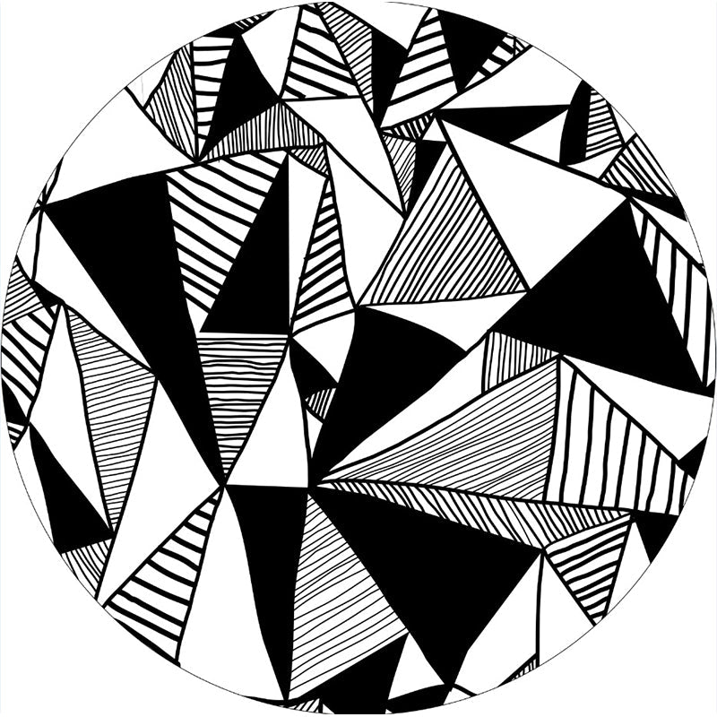 Skorter | Colorful Living Room Rug Funky 3D Geometric Rug for Indoors Synthetic Non-Slip Back Washable Rug