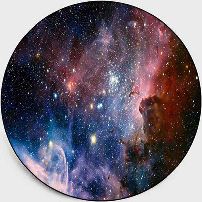 Skorter | Colorful Children's Room Rug Contemporary Space 3D Printed Carpet Polyester Non-Slip Washable Rug