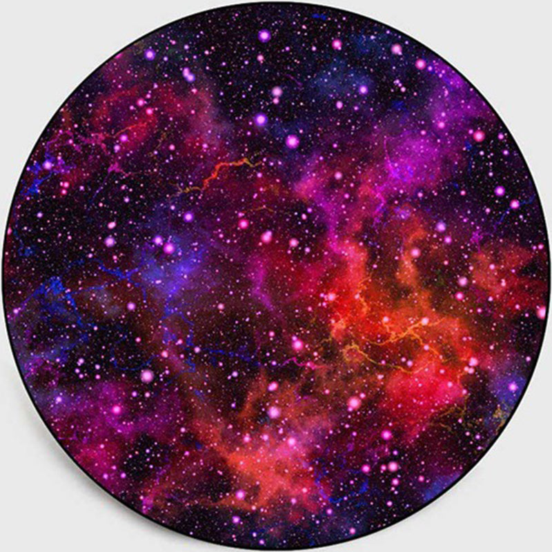 Skorter | Colorful Children's Room Rug Contemporary Space 3D Printed Carpet Polyester Non-Slip Washable Rug