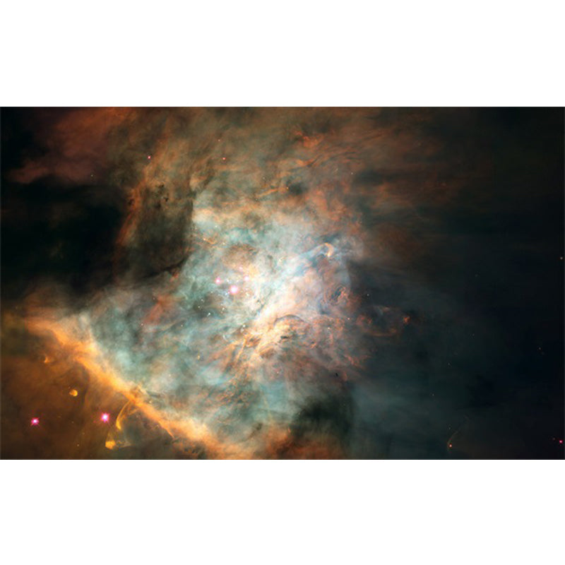 Skorter | Calming Kids Rug Multicolor 3D Starry Sky Pattern Rug Polypropylene Non-slip Machine Washable Rug