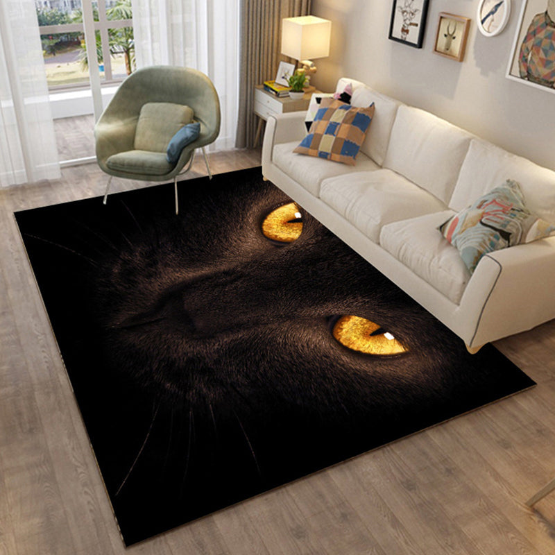 Skorter | Colorful Relaxation Area Rug Cotton Blend Cartoon Pattern Indoor Rug Machine Washable Non-Slip Rug for Décor