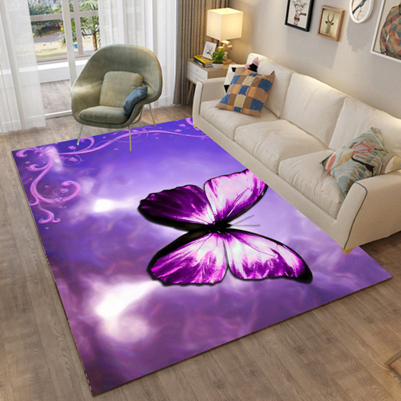 Skorter | Colorful Relaxation Area Rug Cotton Blend Cartoon Pattern Indoor Rug Machine Washable Non-Slip Rug for Décor