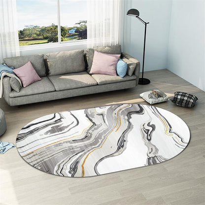 Skorter | Casual abstract print rug Multicolor Polyester rug Non-slip underside Stain-resistant rug for living room