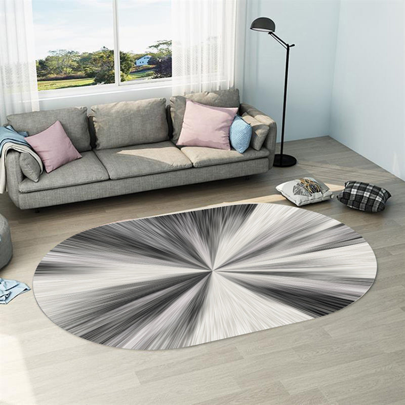 Skorter | Casual abstract print rug Multicolor Polyester rug Non-slip underside Stain-resistant rug for living room