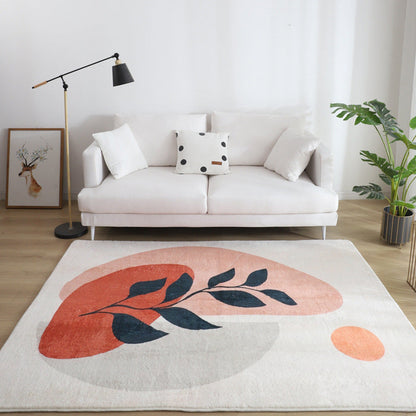 Skorter | Comfort Living Room Rug Multicolor Cartoon Print Rug Non-Slip Base Pet-Friendly Rug