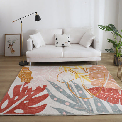 Skorter | Comfort Living Room Rug Multicolor Cartoon Print Rug Non-Slip Base Pet-Friendly Rug