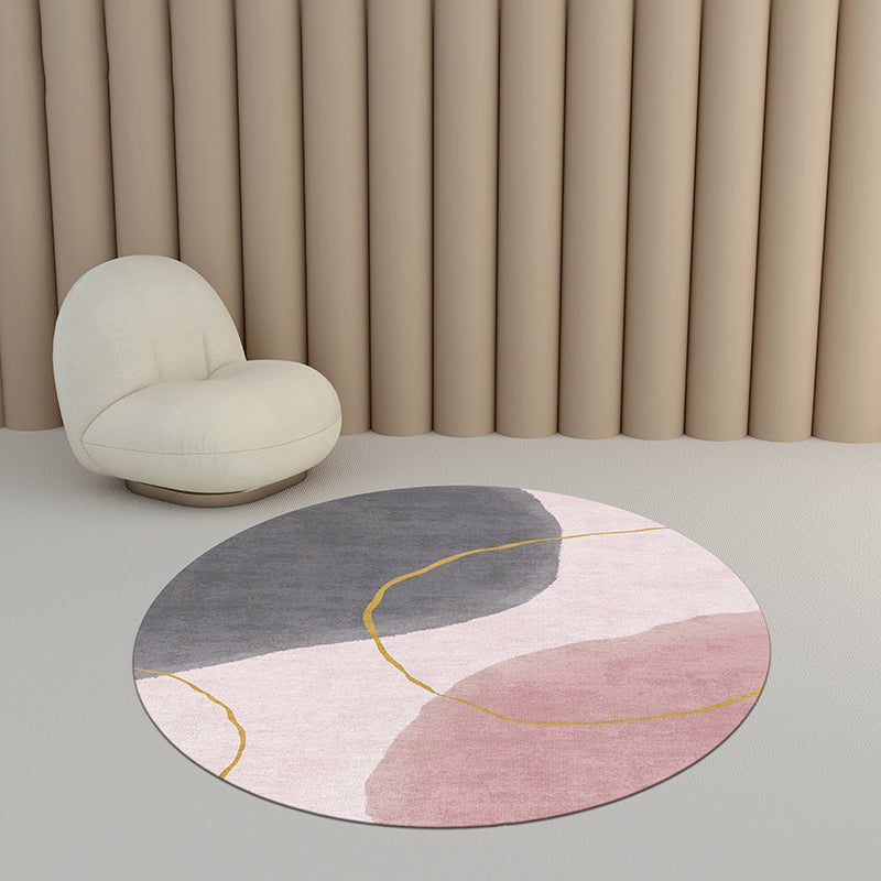 Skorter | Creative Bedroom Rug Multicolored Color Differentiated Rug Polypropylene Washable Pet Friendly Non-Slip Rug