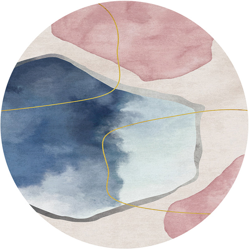 Skorter | Creative Bedroom Rug Multicolored Color Differentiated Rug Polypropylene Washable Pet Friendly Non-Slip Rug