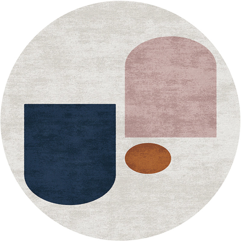 Skorter | Creative Bedroom Rug Multicolored Color Differentiated Rug Polypropylene Washable Pet Friendly Non-Slip Rug