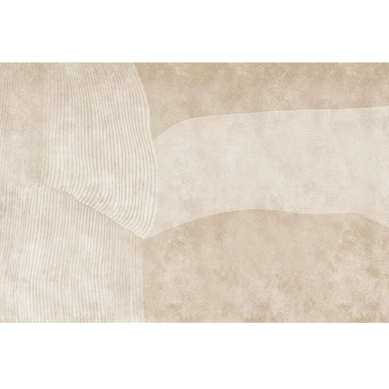 Skorter | Creative Decor Rug Apricot Abstract Printed Area Rug Polypropylene Non-Slip Backing Pet Friendly Rug