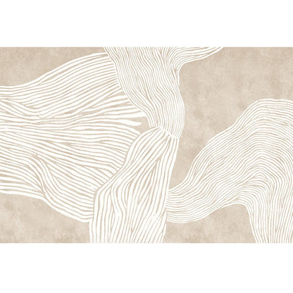 Skorter | Creative Decor Rug Apricot Abstract Printed Area Rug Polypropylene Non-Slip Backing Pet Friendly Rug