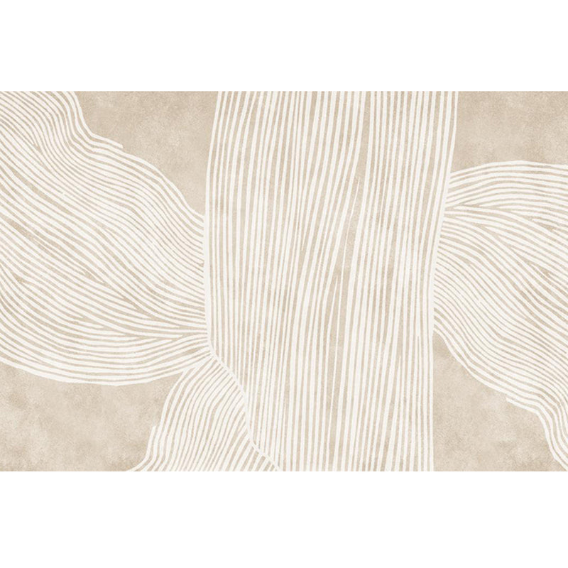 Skorter | Creative Decor Rug Apricot Abstract Printed Area Rug Polypropylene Non-Slip Back Pet-Friendly Rug