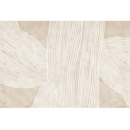 Skorter | Creative Decor Rug Apricot Abstract Printed Area Rug Polypropylene Non-Slip Back Pet-Friendly Rug