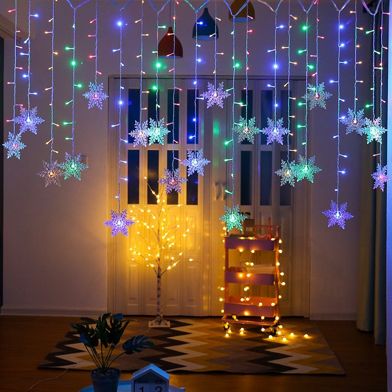 skorter | Curtain Snowflake Led String Lights