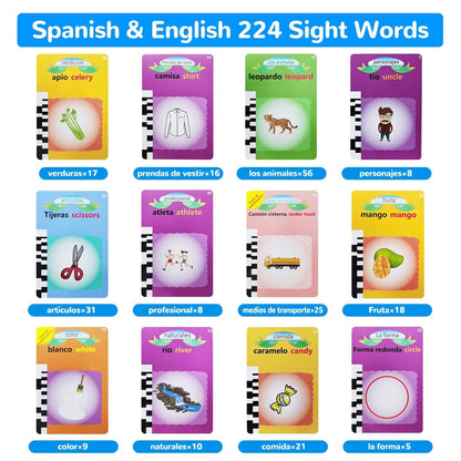 Skorter | 224 Synonyms Spanish and English Bilingual Talking Flashcards