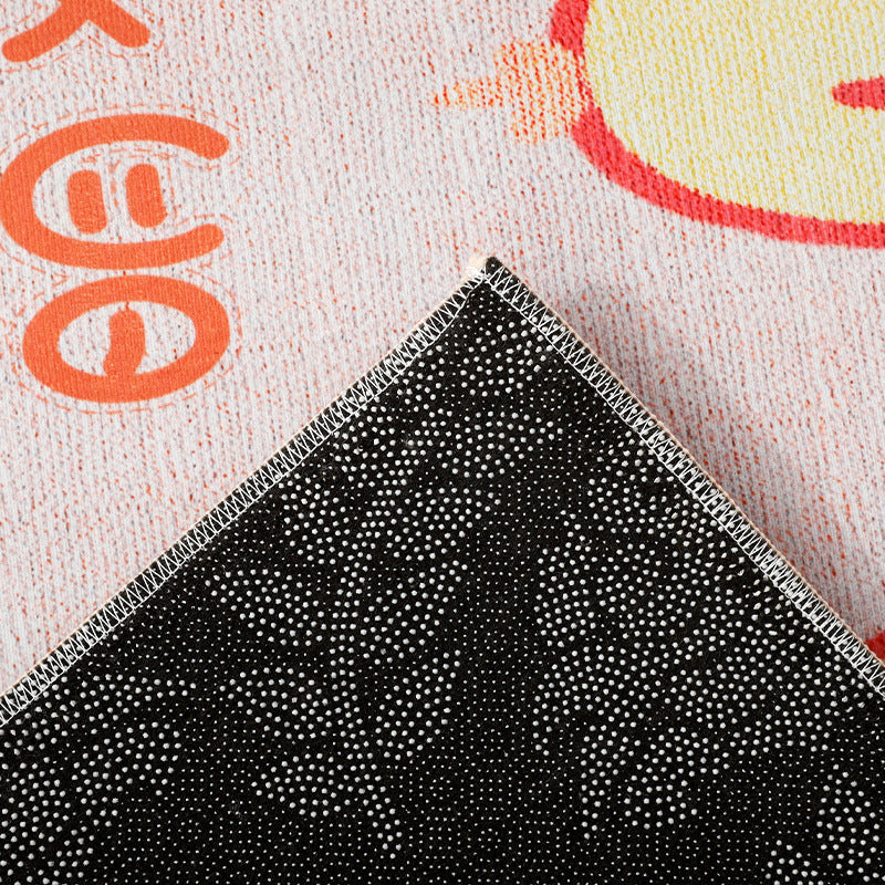 Skorter | Beautiful children's room carpet Multicolored animal print area rug polypropylene non-slip backing easy-care carpet