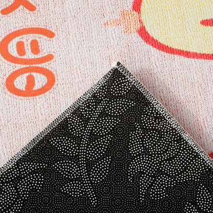 Skorter | Beautiful children's room carpet Multicolored animal print area rug polypropylene non-slip backing easy-care carpet