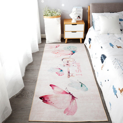 Skorter | Beautiful children's room carpet Multicolored animal print area rug polypropylene non-slip backing easy-care carpet