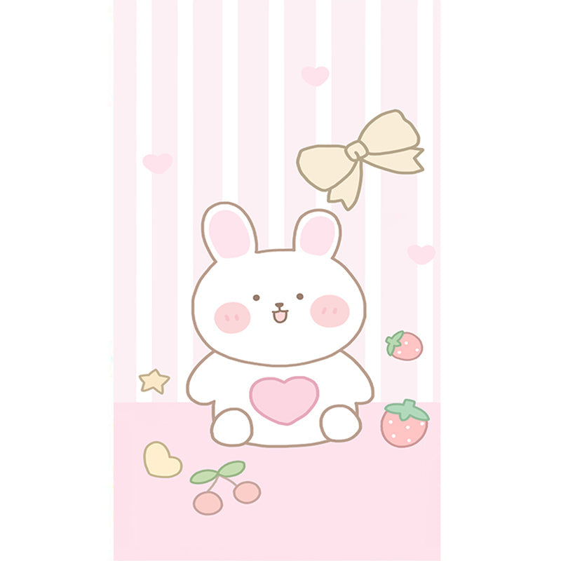 Skorter | Colorful Printed Cartoon Rug Polyester Cute Area Rug Easy Care Pet Friendly Indoor Carpet for Children's Room