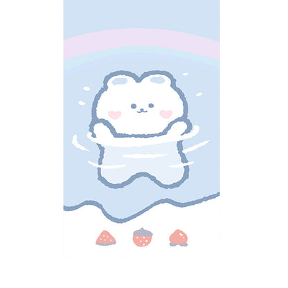 Skorter | Colorful Printed Cartoon Rug Polyester Cute Area Rug Easy Care Pet Friendly Indoor Carpet for Children's Room