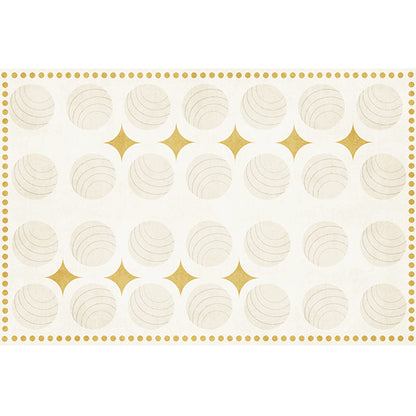 Skorter | Casual Multicolor Relaxing Carpet Synthetic Color Block Carpet Non-Slip Back Washable Carpet for Bedroom