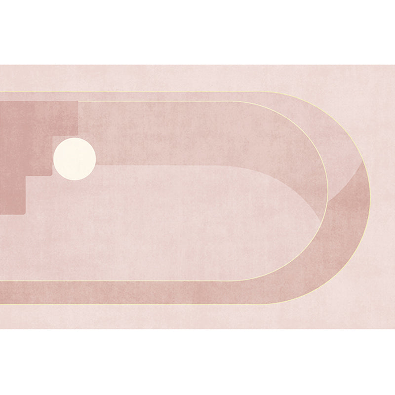 Skorter | Casual Multicolor Relaxing Carpet Synthetic Color Block Carpet Non-Slip Back Washable Carpet for Bedroom