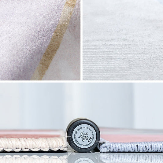 Skorter | Creative decorative carpet Multicolored abstract print carpet Polypropylene non-slip backing pet-friendly carpet