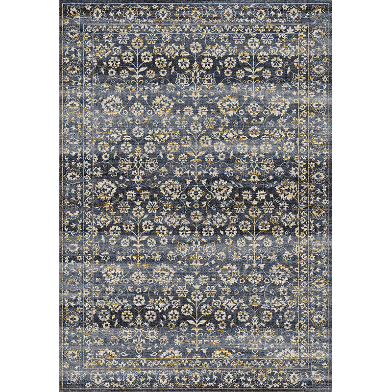 Skorter | Country Living Room Rug Multicolored Geometric Rug Polypropylene Non-Slip Back Machine Washable Rug