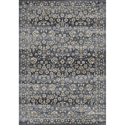 Skorter | Country Living Room Rug Multicolored Geometric Rug Polypropylene Non-Slip Back Machine Washable Rug