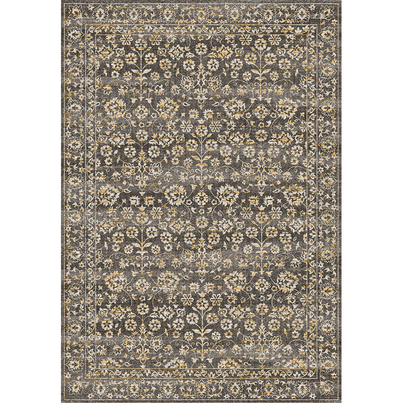 Skorter | Country Living Room Rug Multicolored Geometric Rug Polypropylene Non-Slip Back Machine Washable Rug