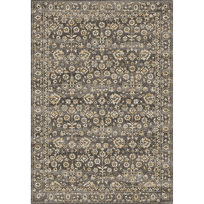 Skorter | Country Living Room Rug Multicolored Geometric Rug Polypropylene Non-Slip Back Machine Washable Rug