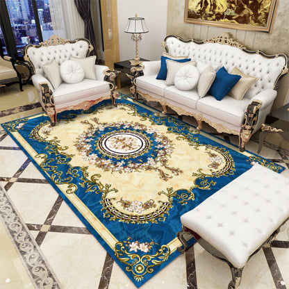 Skorter | Antique patterned rug multicolored polypropylene indoor rug easy care washable rug for living room