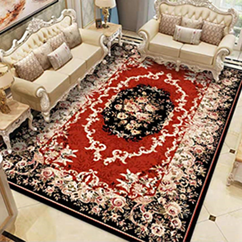 Skorter | Americana Home Rug Multicolored Printed Rug Polyester Non-Slip Backing Easy Care Rug