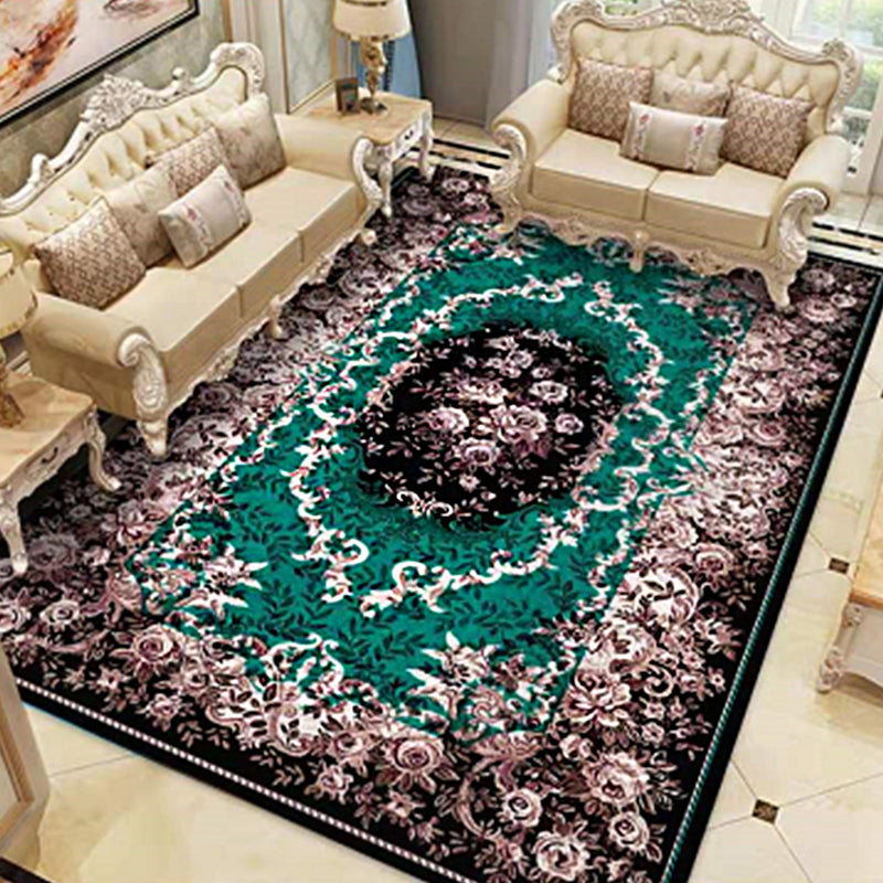 Skorter | Americana Home Rug Multicolored Printed Rug Polyester Non-Slip Backing Easy Care Rug