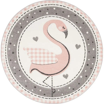 Skorter | Colorful Cartoon Rug Polyester Lovable Indoor Carpet Easy Care Pet-friendly Area Rug for Kids