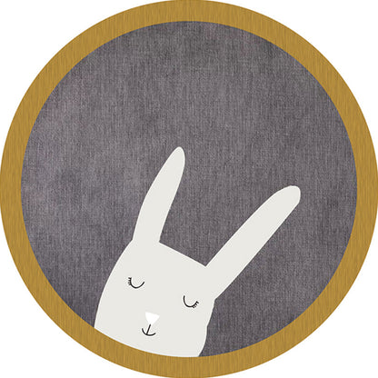 Skorter | Casual Kids Bedroom Rug Multicolor Cartoon Indoor Rug Polyester Non-Slip Easy Care Area Rug