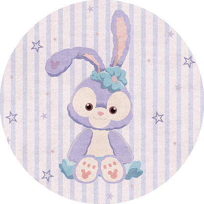 Skorter | Casual Kids Bedroom Rug Multicolor Cartoon Indoor Rug Polyester Non-Slip Easy Care Area Rug