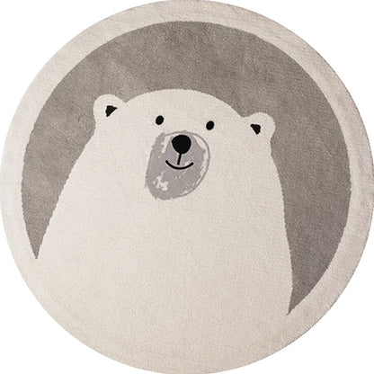 Skorter | Casual Kids Bedroom Rug Multicolor Cartoon Indoor Rug Polyester Non-Slip Easy Care Area Rug